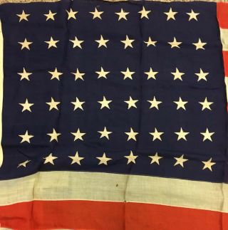 Vintage Large 48 Star Stitched American Flag Approx.  5 