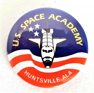 Vintage U.  S.  Space Camp Space Academy Space Shuttle Pin Button