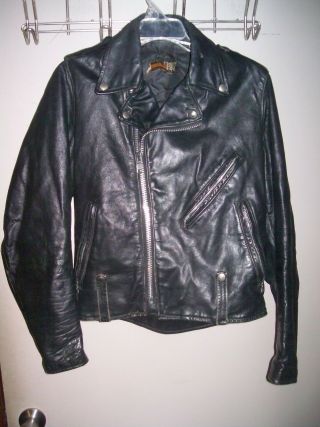 Vintage Harley Davidson Leather Motorcycle Biker Jacket