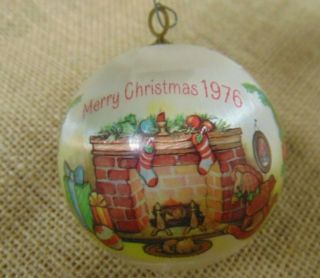 Vtg Raggedy Anne Bobbs - Merrill Silk Ball Christmas Ornament 1976