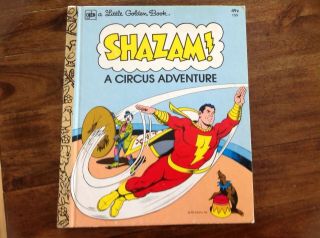 Vtg Vintage Little Golden Book Shazam A Circus Adventure 155 1977 Vgc