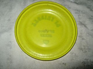 Rare Vintage Australian Toltoys Yellow & Green BP Visco 2000 Advertising Frisbee 2