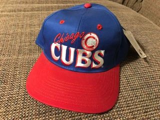 Chicago Cubs Vintage Baseball Hat Cap Snapback 90s Nwt Rare