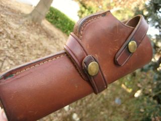 Vintage Brauer Bros Mfg Co St Louis H3 Brown Leather Holster H 3