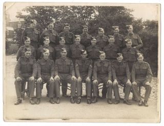 Group Of British Army Soldiers - Vintage Photograph C1940s