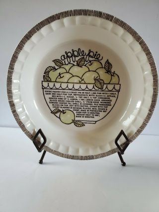 Vintage Royal China By Jeanette Ceramic Apple Pie Baker Plate