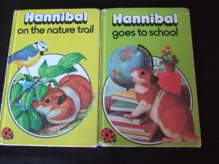 2 Vintage Ladybird Books 497 Series - Hannibal At School & On The Nature Trail