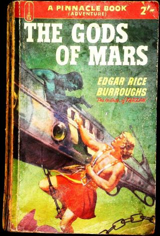 Edgar Rice Burroughs: The Gods Of Mars Vintage Paperback Pinnacle