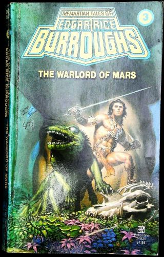 Edgar Rice Burroughs: The Warlord Of Mars Vintage Paperback Ballantine 1981