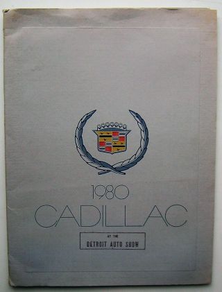 1980 Cadillac Public Relations Department Press Release Folder,  Gm - Oem