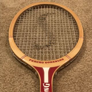Vtg Spalding Pancho Gonzales Impact 333 Wood Tennis Racket Wooden Racquet 4 3/8