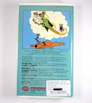 Heathcliff and Marmaduke Crazy Critters VHS Clamshell Vintage Blockbuster 2