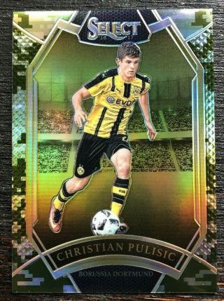 2016 Panini Select Christian Pulisic Field Level Camo Prizms Parallel /20