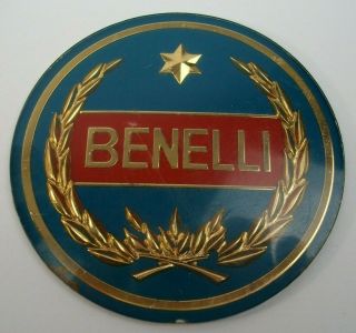 Vtg 1971 1972 Benelli 650 Tornado Motorcycle Tank Emblem Badge Logo