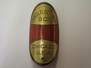 Vintage Arnold Schwinn & Co.  Electric Brass Era 1930 