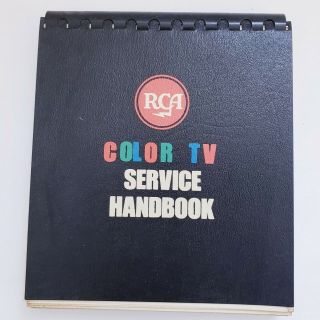 Vintage Rca Color Television Service Handbook 1965