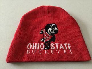 Ohio State Buckeyes " Brutus The Buckeye " Logo Winter Beanie Hat (-)