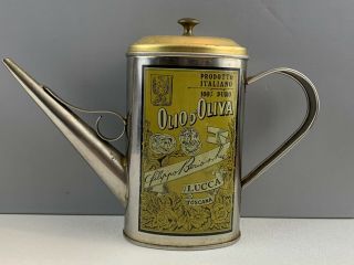 Vintage Tin Can Olio D 