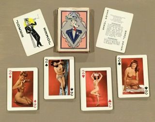 Vintage 1960s Novelties Mfg.  & Sales Corp Art Studies Risque Nude Playing Cards