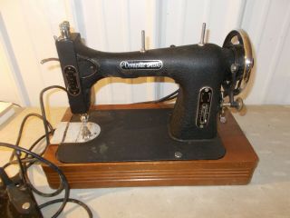 Vintage Domestic Special Portable Rotary Electric Sewing Machine Iron