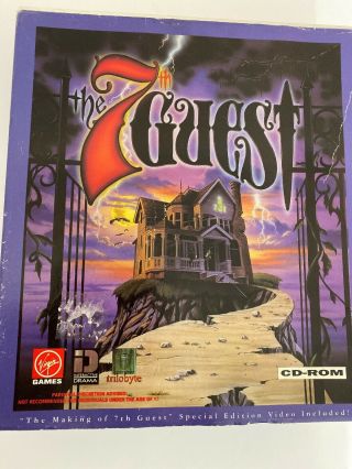 Vintage The 7th Guest By Virgin Trilobyte Big Box Pc Game Cd - Rom Adventure