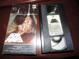 Star Wars 1984 Vhs Red Label Cbs Fox Vintage Video Hi Fi Digitally Mastered