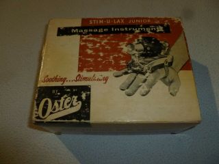 Boxed John Oster Stim - U - Lax Junior Massage Instrument Model M - 4 Massager Vintage