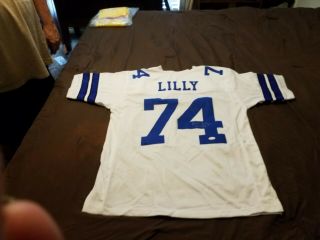Dallas Cowboys Bob Lilly 74 Signed Autographed White Jersey Hof 80 Jsa W878193