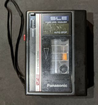 Vintage Panasonic Voice Activated System Rq - 330 Cassette Tape Player Recorder
