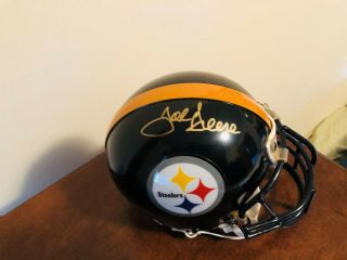 Joe Greene Auto/signed Steelers Throwback Mini Helmet