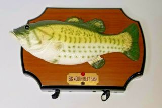 Vtg Big Mouth Billy Bass Singing Animated Mounted Fish 1999 Gemmy Bin10