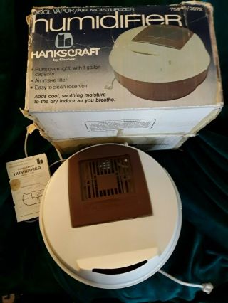 Vtg Gerber Hankscraft 3972 Cool Vapor Mist Humidifier Vaporizer In Vintage Box