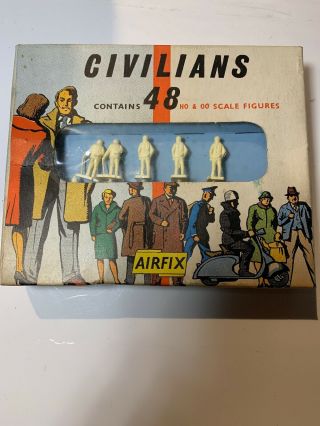 Airfix S6 Contains 48 Civilians Ho & Oo Scale Figures - Old Stock Vintage