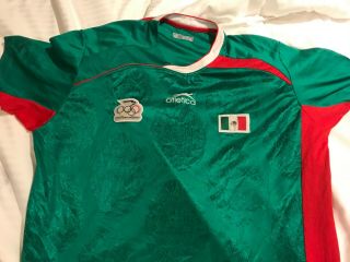 Mexico Football,  Soccer Jersey,  Sz Xl,  Atletica,  Embroider Patches,  Comite Olimpico,