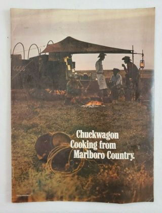 Vintage Chuckwagon Cooking From Marlboro Country Booklet 28 Authentic Recipes