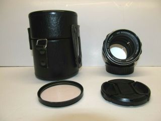 Vintage Minolta Rokkor - Pf 58mm 1:1.  4 Mc W/filter & Case