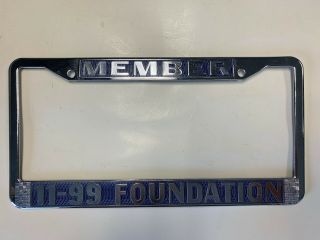Member Chp 11 - 99 Foundation License Plate Frame - California Highway Patrol