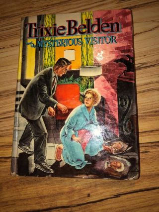 Trixie Belden And The Mysterious Visitor Julie Campbell Hardback Cello 1954