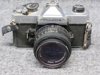 Vintage Fujica Stx - 1 X - Fujinon 55mm Lens Slr 35mm Film Camera