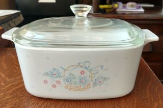 Vintage Corning Ware A 1 1/2 - B Country Cornflower 1.  5l Covered Casserole