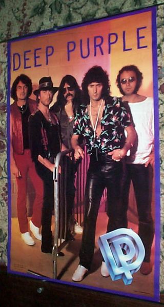 Deep Purple Vintage 80s Group Poster