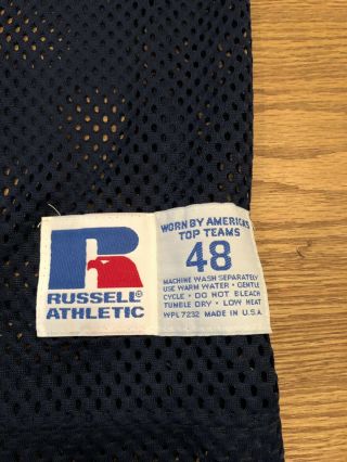 Auburn Tigers Vintage Stitched Russel Athletic Game Jersey SZ 48 2
