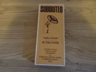 Subbuteo Rugby Players Vintage Boxed
