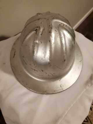 Vintage,  Hard Hat - Aluminum - Mcdonald T Standard Mine Safety Hard Hat