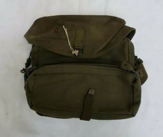 Vintage Wwii Us Army Medic Bag Airborne Musette Ditty Bag Etc Strap Htf