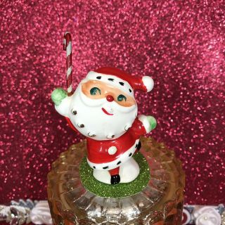 Vtg Holt Howard Santa Claus With Candy Cane Christmas Figurine Japan
