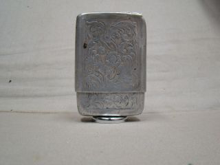 Silver Aluminum Embossed Hold A Pack Vintage Cigarette Pack Holder Hold A Pak