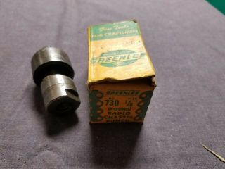 Vintage Greenlee No.  730 7/8 " Radio Chassis Punch W/ Box