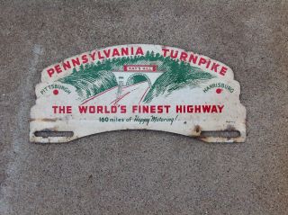 Pennsylvania Turnpike - The Worlds Finest Highway - License Plate Topper