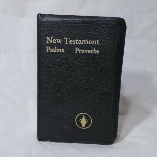 Gideons Bible 1968 Edition Testament Psalms Proverbs Kjv Vintage